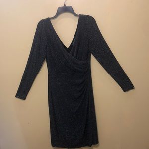 LAUREN by Ralph Lauren Long Sleeved Shimmery Dress